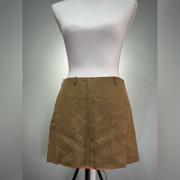 Brown Laundry Shelli Segal Vintage Mini Skirt Size 4 EUC - Picture 1 of 5